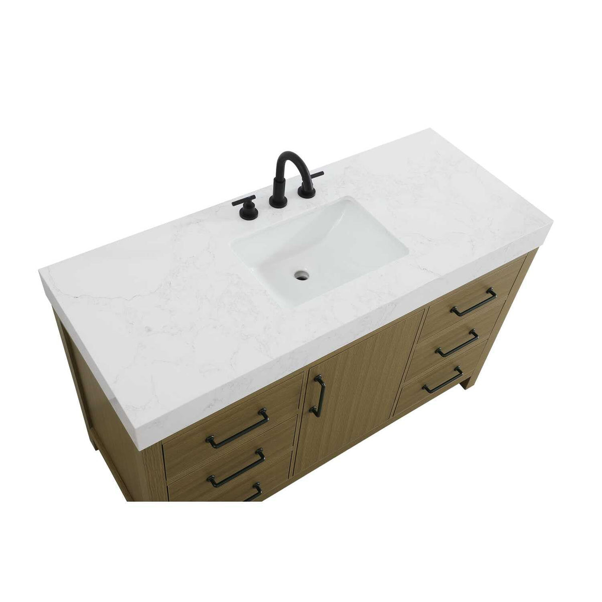 Elegant Kitchen and Bath 54" Single Bathroom Vanity in Chestnut Brown by Elegant Lighting – unspecified, Wood, Chestnut Brown, Model VF60654MCB