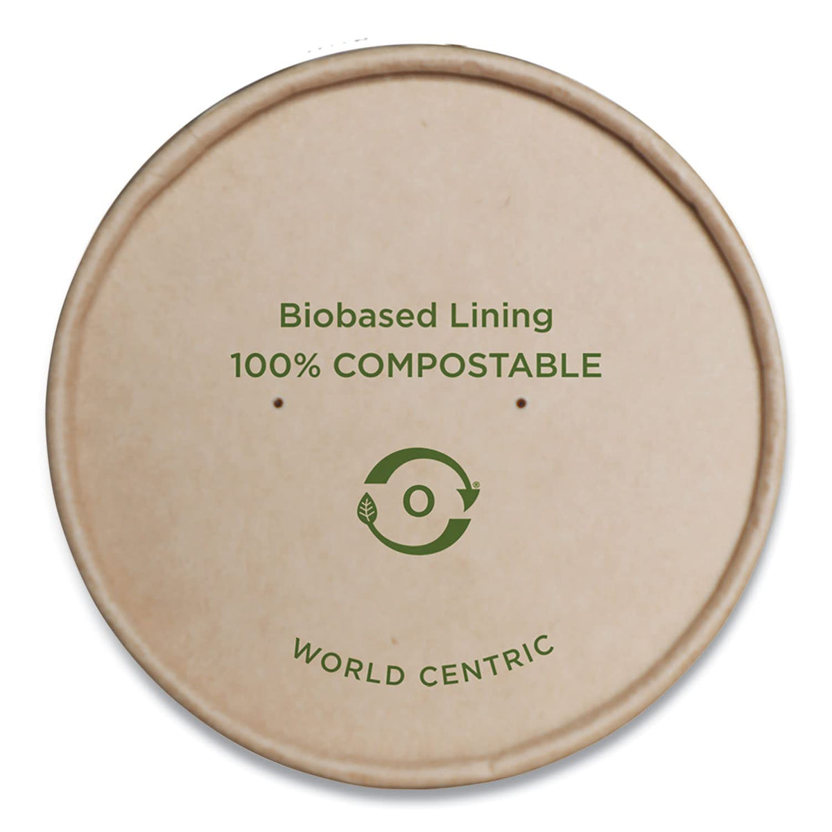 World Centric BOL-PA-8-K 100% Compostable Bowl Lids – Made from Unbleached Kraft Paper, for World Centric 8 oz Paper & No Tree Bowls, (Pack of 500)