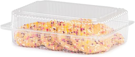 Detroit Forming Inc. Multi-Purpose Hinge Container Button Lock Food Storage - 9x6-1/2x2-3/4" 350 per Case