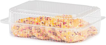 Detroit Forming Inc. Multi-Purpose Hinge Container Button Lock Food Storage - 9x6-1/2x2-3/4" 350 per Case