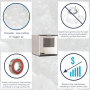 Scotsman 375 lb / Day - No Storage / 0.0 pounds / 1 Ice Makers