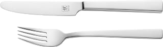 ZWILLING 07150 – 225 cm 2-Piece Dessert Cutlery Set, Stainless Steel, Silver, 26 x 6 x 2.5 cm 2 Units