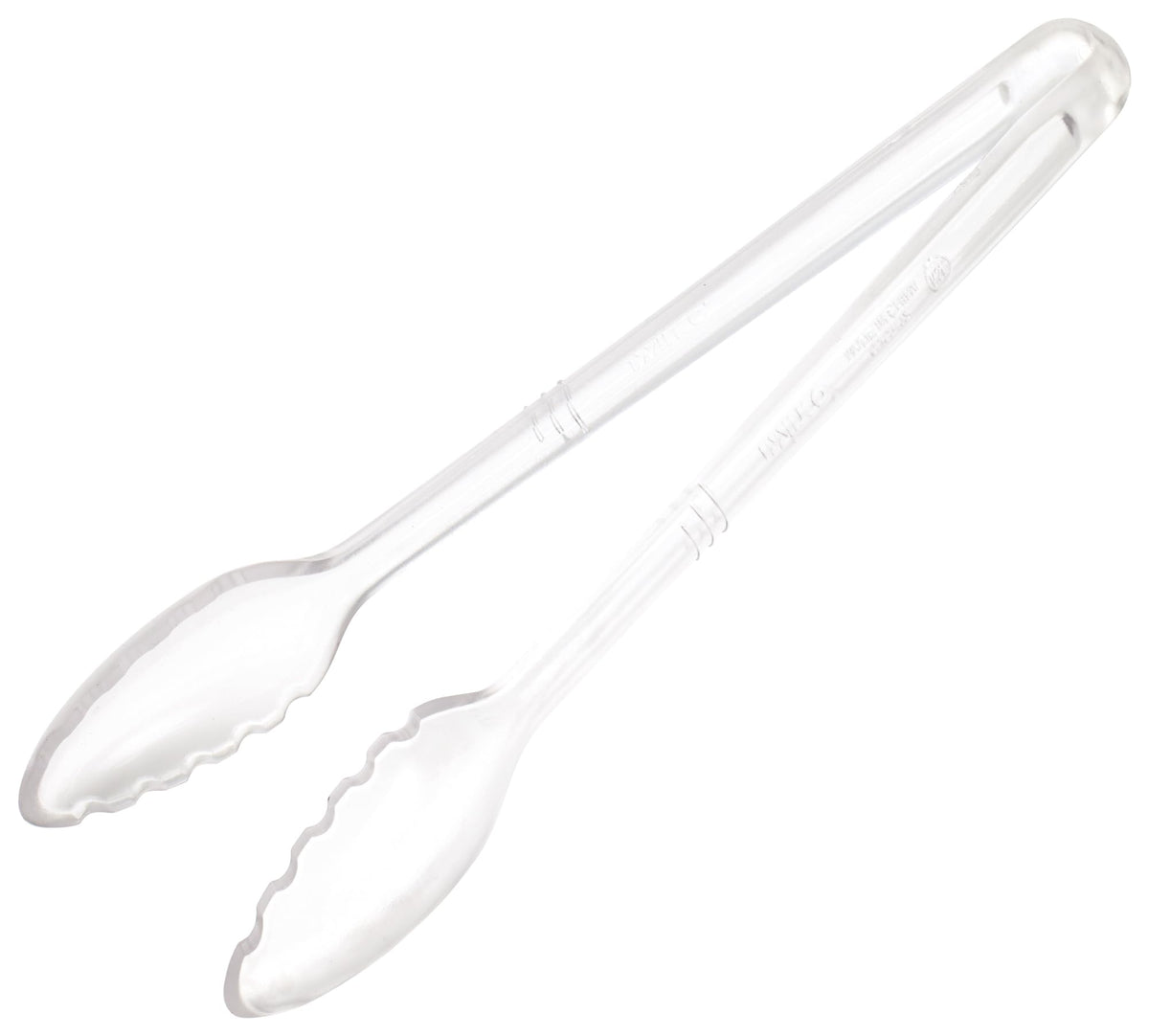 Winco 12" / Curve / Clear Tongs