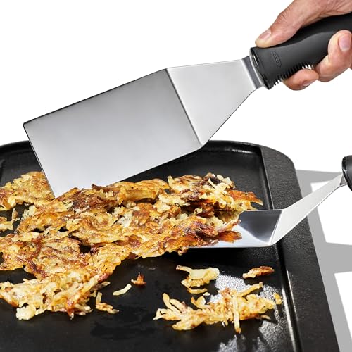 OXO Black/Silver / Restaurant Turner / Pack of 1 Barbecue Turners