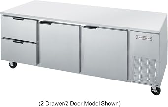Three-Section 72 in. Undercounter Refrigerator w/ 4 Drawers, UCRD72A-4