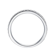 14K Gold 2mm Moissanite Wedding Band Channel Set Stackable Rings(White Gold by ZUBAHUSS – 7, Moissanite, White, Model Zu9yi24-7W0-1WE4