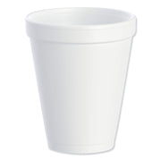 Dart 10J10 Foam Drink Cups, 10oz, White, 25 Per Bag (Case of 40 Bags)