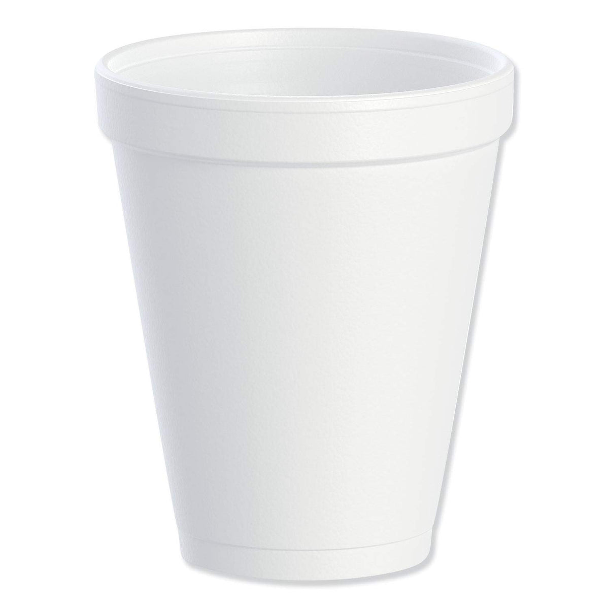 Dart 10J10 Foam Drink Cups, 10oz, White, 25 Per Bag (Case of 40 Bags)