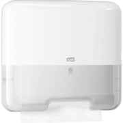TOWEL DISPENSER ZICKZ.-THICK Mini by Tork – Plastic, White, Model 553100
