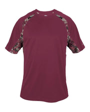 Youth Digital Hook Tee - Maroon/ Maroon Digital - Medium by Badger – Maroon/ Maroon Digital, Model 2140