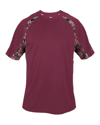 Youth Digital Hook Tee - Maroon/ Maroon Digital - Medium by Badger – Maroon/ Maroon Digital, Model 2140