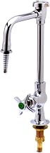 T&S Brass BL-5705-08 Lab Faucet, Single Temperature Control, Rigid Vacuum Breaker Nozzle, Serrated Tip, Chrome