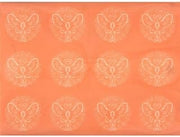 Martellato 40-WD004 Lace Effect Design 4 Decoration Mat, 30 x 40 cm, Silicone, Orange
