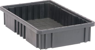 Quantum DG92035COCS Heavy-Duty Dividable Grid Storage | Conductive Container for Industrial Warehouse Electronics Healthcare Supply Distribution | 11-7/8"L x 8-1/4"W x 2-1/2"H, Black (Case of 12)