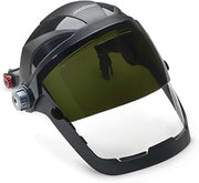 Jackson Safety QUAD 500 Face Shield - Anti-Fog Window with Chin Guard - ANSI Z87.1 & OSHA - (Multiple Styles & Headgears)