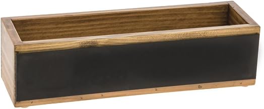 Cal-Mil 3058 Vintage Write-On Tasting Crates, 10.25" W x 3.25" D x 2.75" H, Wood