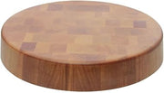 HUBERT Display Riser Round Melamine and Bamboo -12" Dia x 2" H