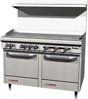 Southbend S48EE-4G S-Series 48" Gas Restaurant Range w/ 48" Griddle & (2) Space Saver Ovens