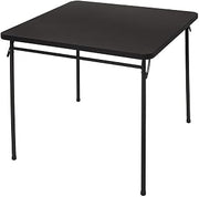 Cosco 14-619-BLK1 Black Square Folding Table 34"x34"