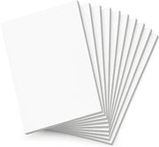 Cambridge A6 Notebook, Memo Pad, Plain (No Ruling) 160 Page, Pack of 10, White