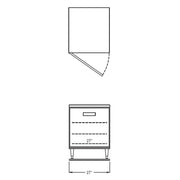 27" 2 Drawer Undercounter Refrigerator by Randell – Model 9404-7DW