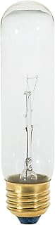 Satco S3250 120V Medium Base 25-Watt T10 Light Bulb, Clear