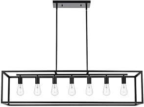 Judah Seven Light Pendant Black