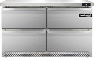 SW48-FB-D Two Section Work Top Refrigerator 48" W, Front Breathing & Four Drawers