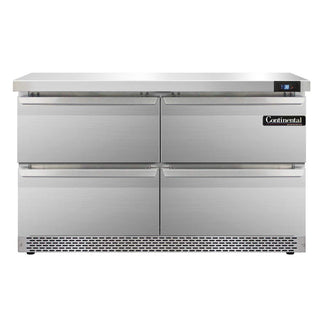Two Section Work Top Refrigerator 48" W by Continental Refrigerator – Model SW48-FB-D