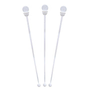4.75" White Stir N Plug Beverage Plug Coffee Stoppers & Coffee Stirrers for Disposable Lids, Case of 2000