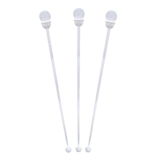 4.75" White Stir N Plug Beverage Plug Coffee Stoppers & Coffee Stirrers for Disposable Lids, Case of 2000