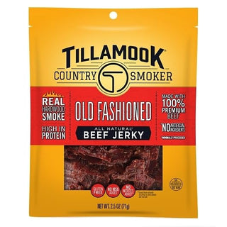 Old Fashioned All Natural Beef Jerky by TILLAMOOK COUNTRY SMOKER – 2.5 Ounce (Pack of 12), Pack of 12