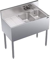 Krowne Metal KR18-32R 36" Two-Compartment Bar Sink - Krowne Royal 1800 Series