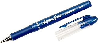 AbilityOne 7520014244872 - AlphaGrip Ballpoint Pen - Medium Point - Blue Ink - 12 units