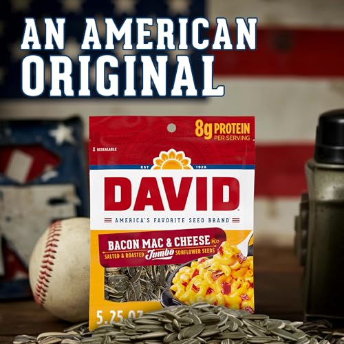 David Bacon,Salted,Roasted / 5.25 Ounce (Pack of 12) / 1 Sunflower Seeds