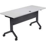 Flip-Top Training Table by Global Industrial – Laminate, Gray, Model 695219