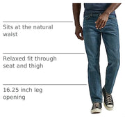 Men's Legendary Relaxed Straight Jean by Lee – 38W x 30L, Cotton, Lieutenant, Model 112339194
