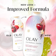 Olay Black Cherry & Vanilla / 22 Fl Oz (Pack of 1) / White Body Washes