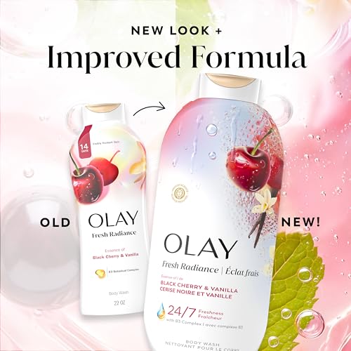 Olay Black Cherry & Vanilla / 22 Fl Oz (Pack of 1) / White Body Washes