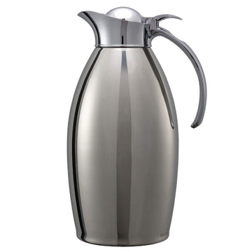 Carafe, 1.5 Liter Capacity, Polished Finish, (Case of 6) by Service Ideas – 50.7 Ounces, 1.5 liters, Stainless Steel, Pack of 6, Model 981C15PS
