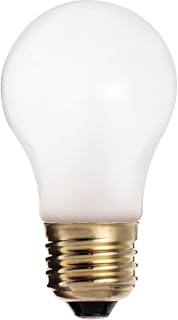 Satco S3721 130V Medium Base 40-Watt A15 Light Bulb, Frosted