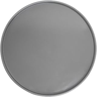 Chicago Metallic BĀKALON Thin Crust Pizza Pan, 14" dia. x 3/8" deep | hand wash only, 14 gauge hardcoat anodized aluminum, pre-seasoned, made in the USA with global materials