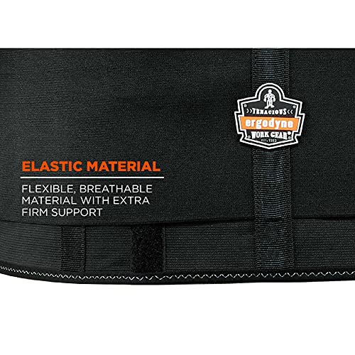 Ergodyne Black / X-Small (Pack of 2) / Elastic Back Support Brace Back Supports
