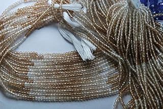 LKBEADS 13.5 Inches Strand, AAA Natural Imperial Brown Topaz Faceted Rondelles, Size 3mm Code-HIGH-3161