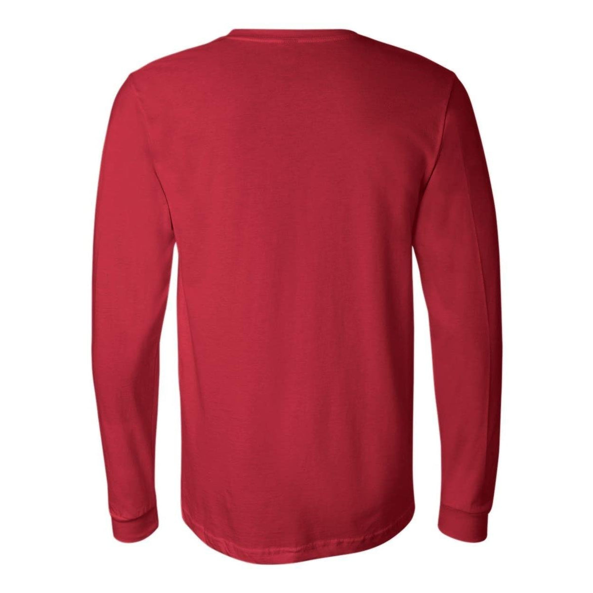 BELLA+CANVAS ® Unisex Jersey Long Sleeve Tee. BC3501 - [Orange] by Bella + Canvas – Large, Cotton, Orange
