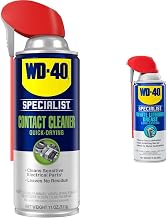 WD-40 Specialist Contact Cleaner Spray, 11 oz. & Specialist White Lithium Grease Spray with SMART STRAW SPRAYS 2 WAYS, 10 OZ