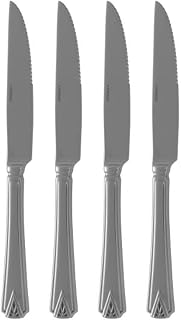 Oneida Deauville Set of 4 Steak Knives 18/10 Stainless Steel