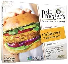 Dr Praegers California Veggie Burger by Dr. Praegers – 10 Ounce (Pack of 6), Pack of 6