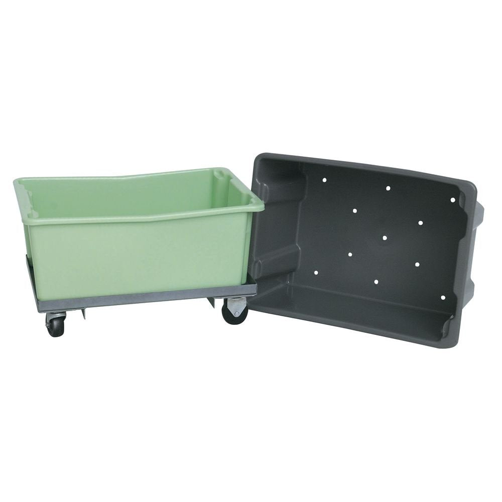 Orbis Mint Green Stack-n-Nest Plastic Solid Food Lug - 26"L x 18 1/2"W x 10 1/2"D by ORBIS-DIVISION OF MENASHA CORP – 26.0 liters, Plastic, Green, Model 14239001103