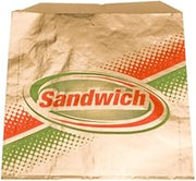 Brown Paper Goods Sandwich Foil Bag, 6" Length x 0.75" Width x 6.5" Depth | 1000/Case